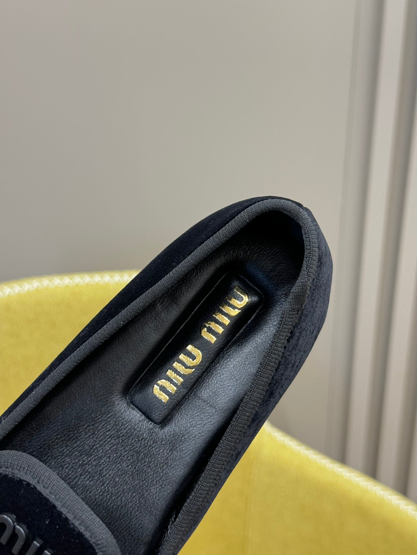 Black Velvet Slippers