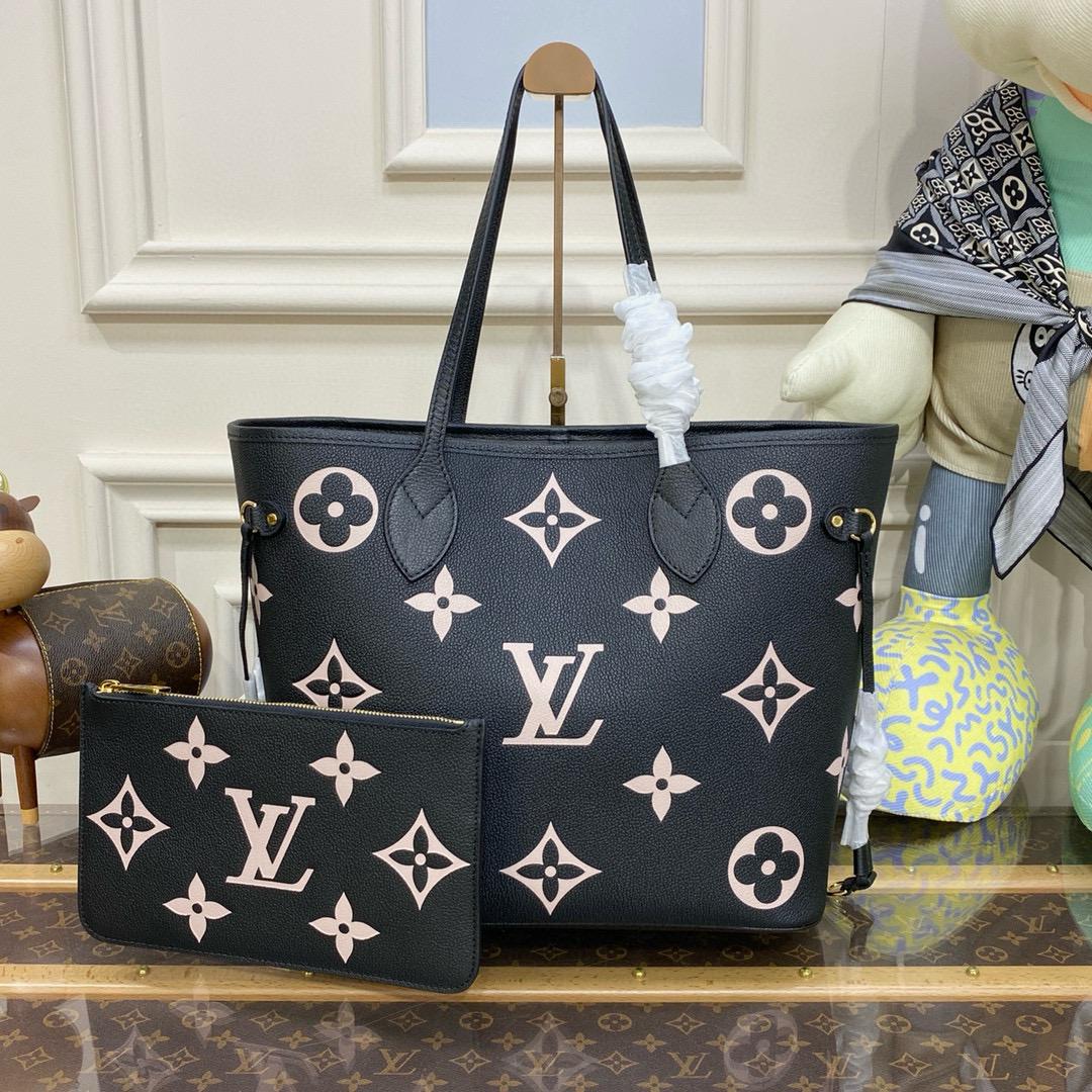 Black & Beige N MM Tote Bag