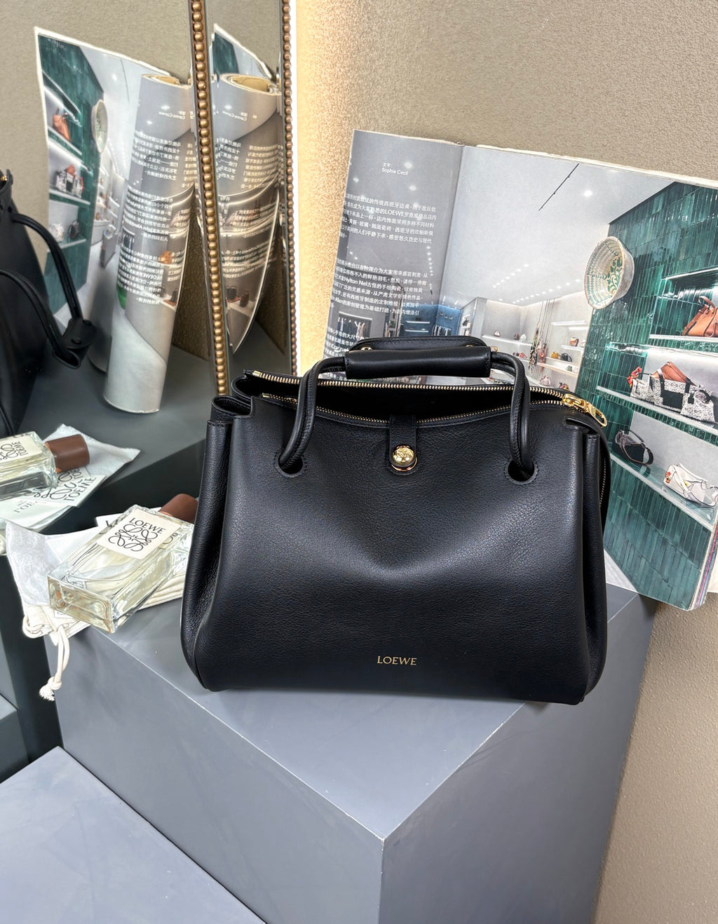 Black Medium Madrid Bag