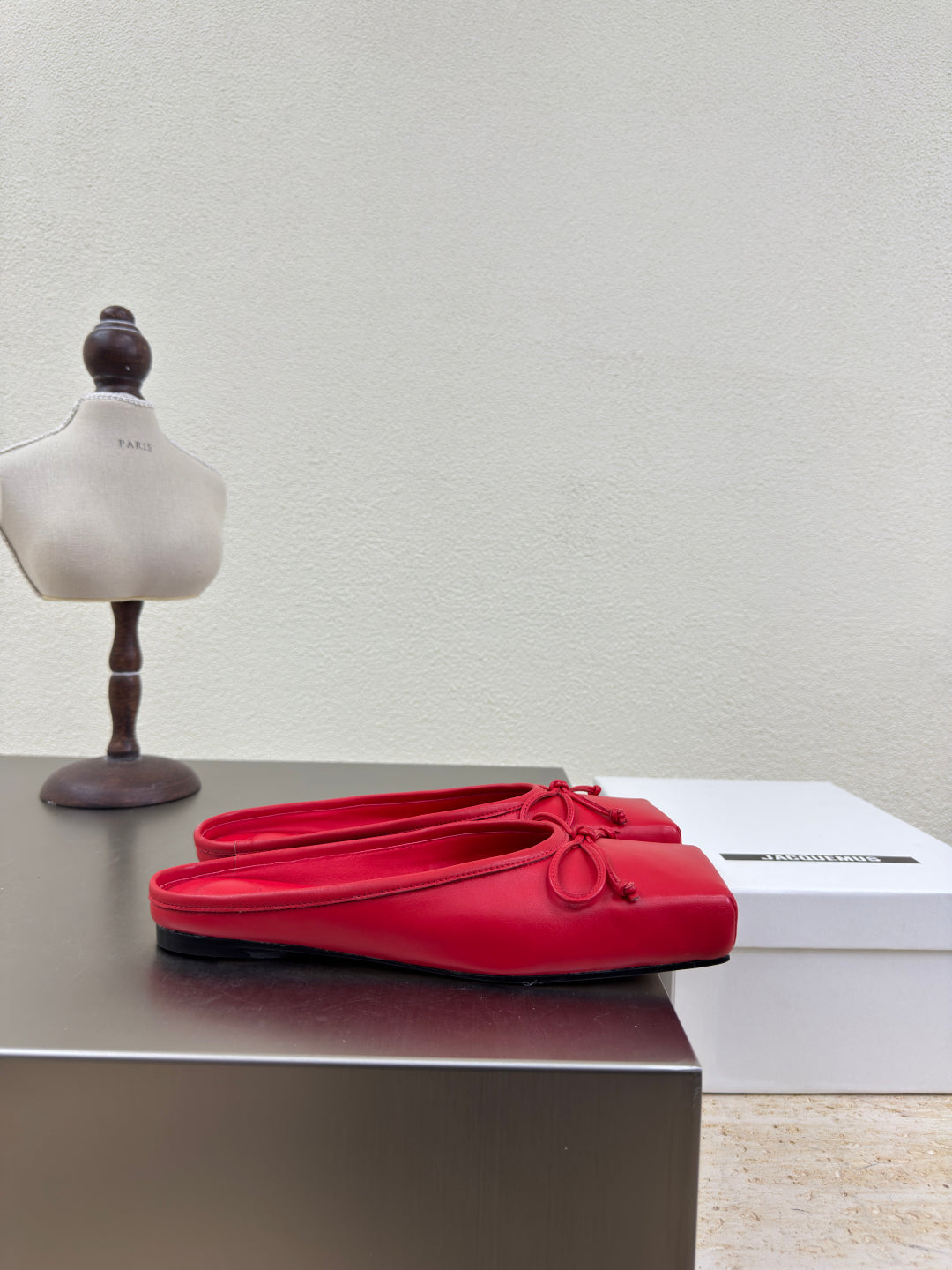 Red The Flat Ballet Mules