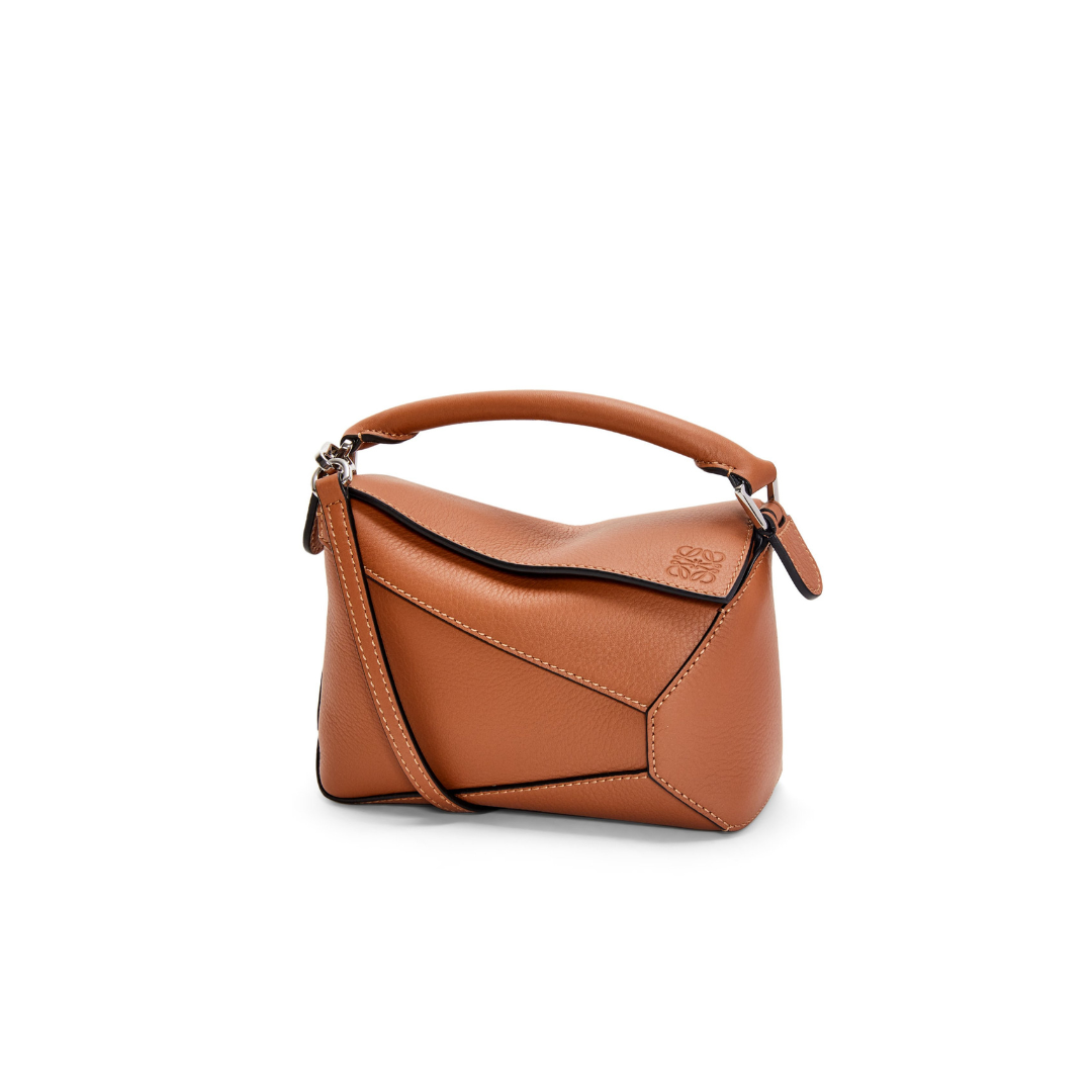 Tan LP Mini Leather Shoulder Bag