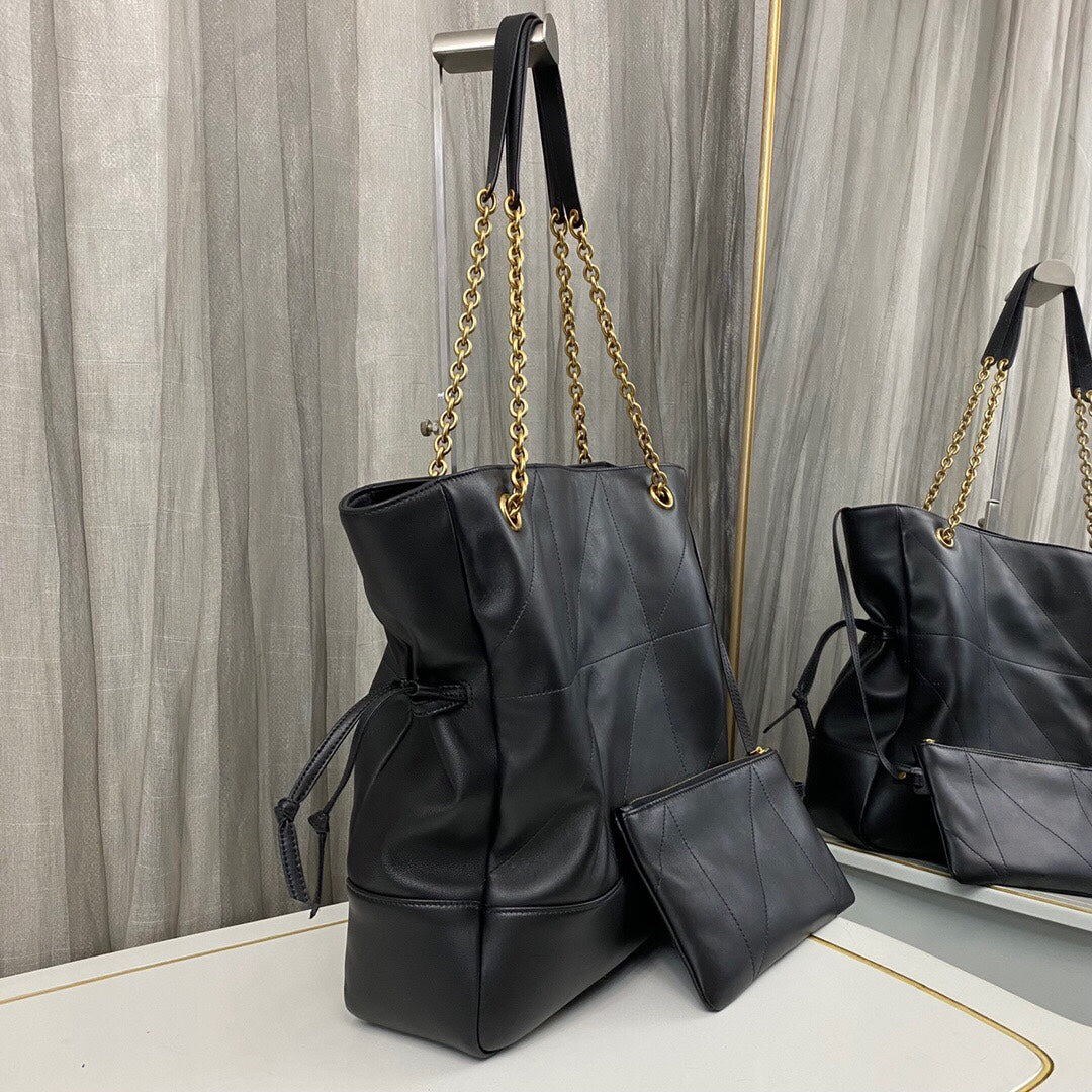 Black Jamie Medium Shopping Bag