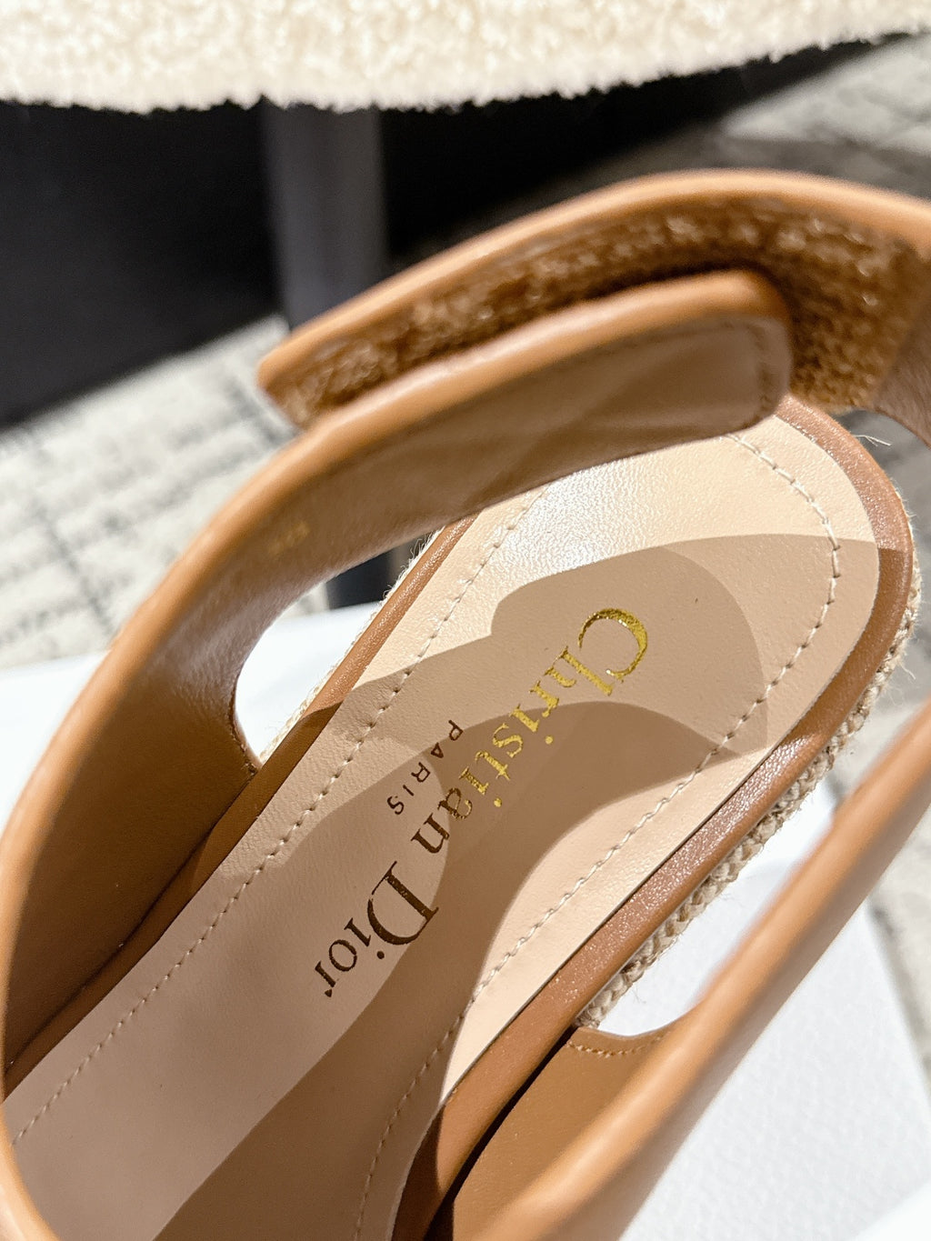 Camel Attitude Wedge Sandal