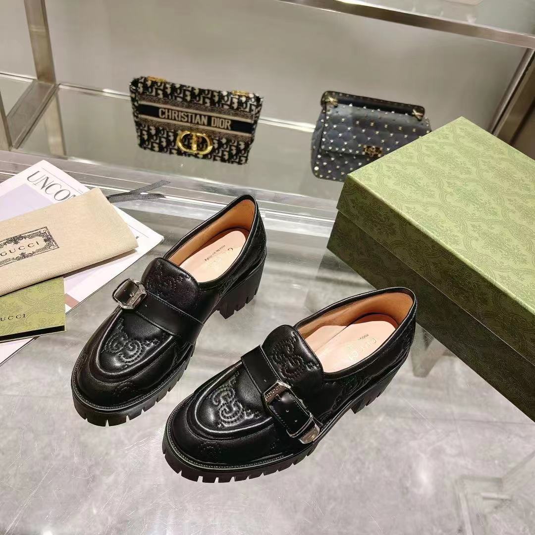 Black G Matelassé loafer