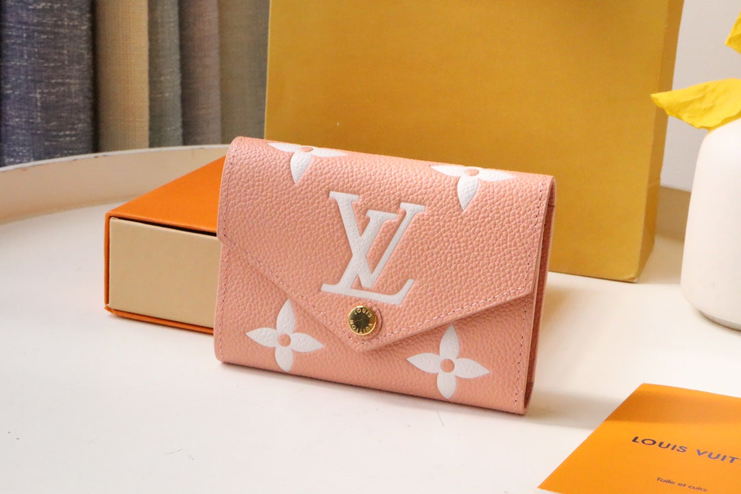 Rose Pink/Cream LV wallet