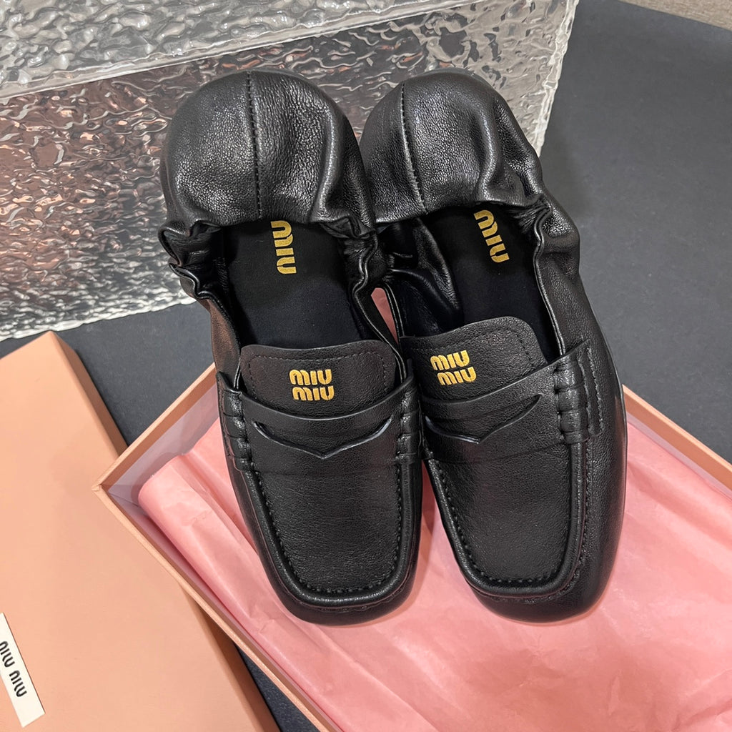 Black Leather Loafers