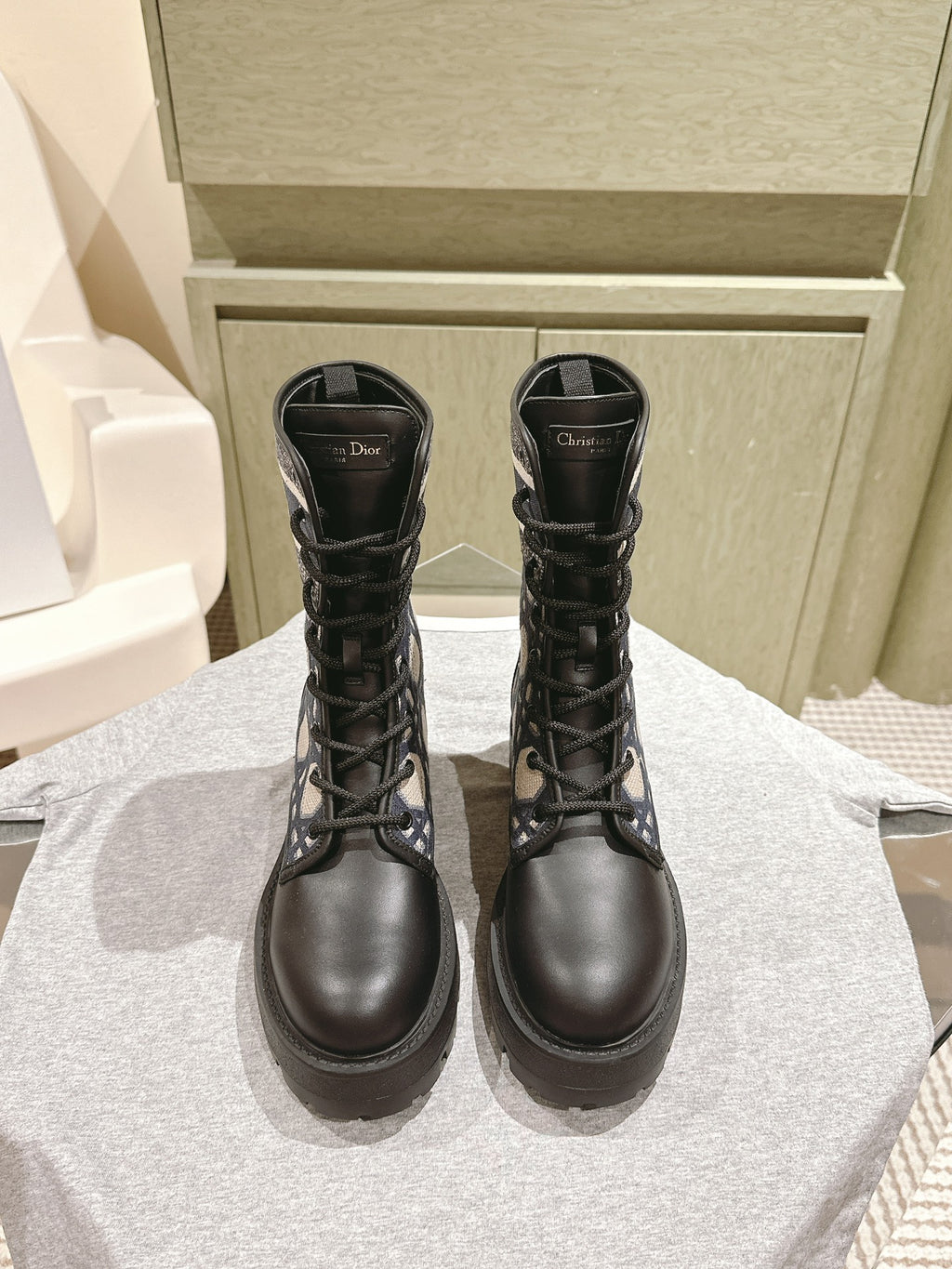 Black & Blue D-Major Ankle Boot