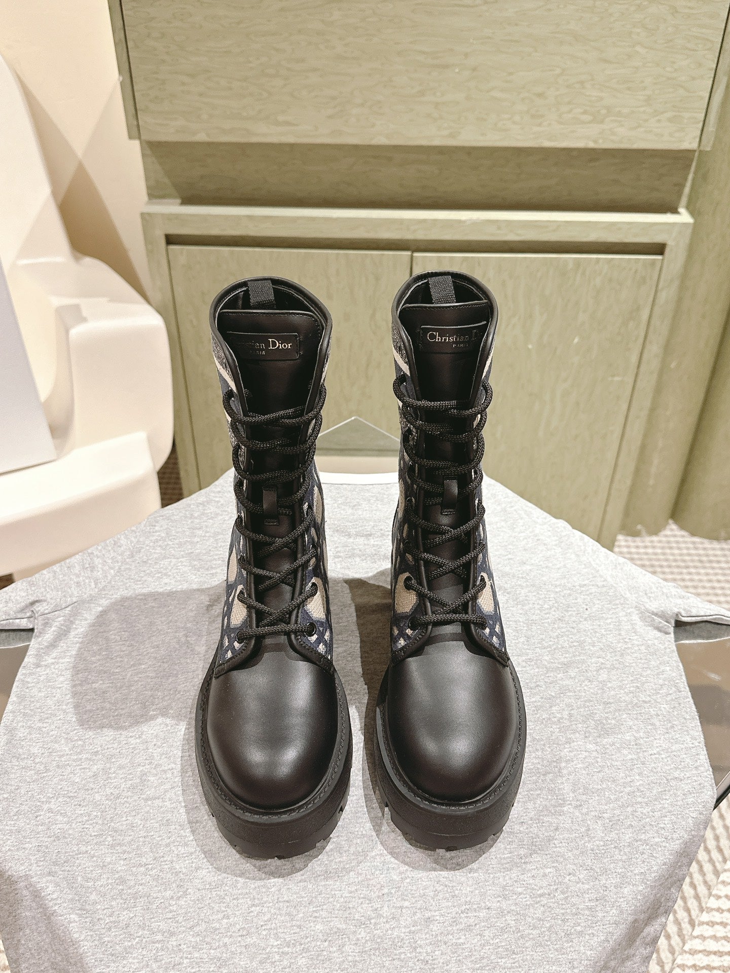 Black & Blue D-Major Ankle Boot