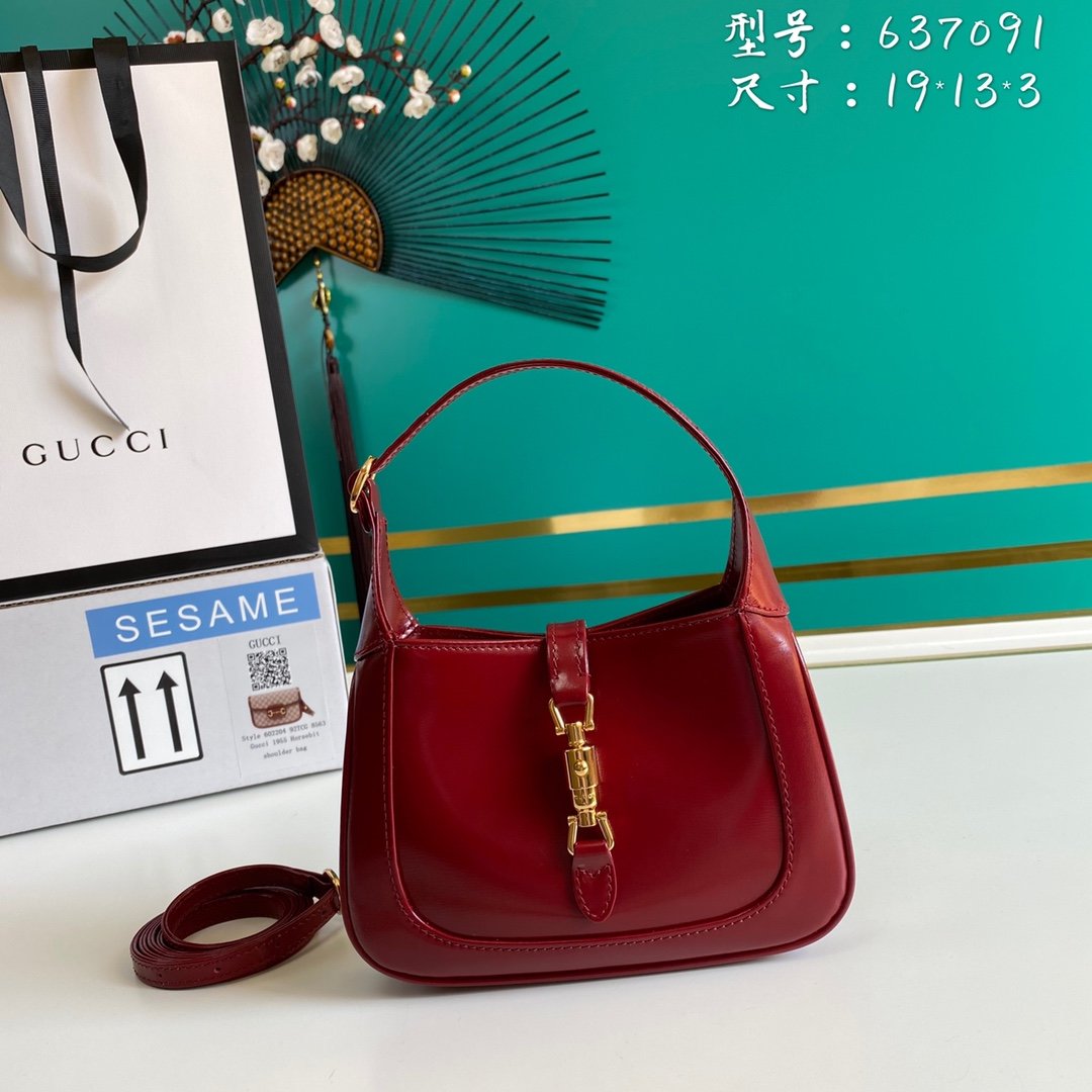 Red GJ 1961 mini shoulder bag