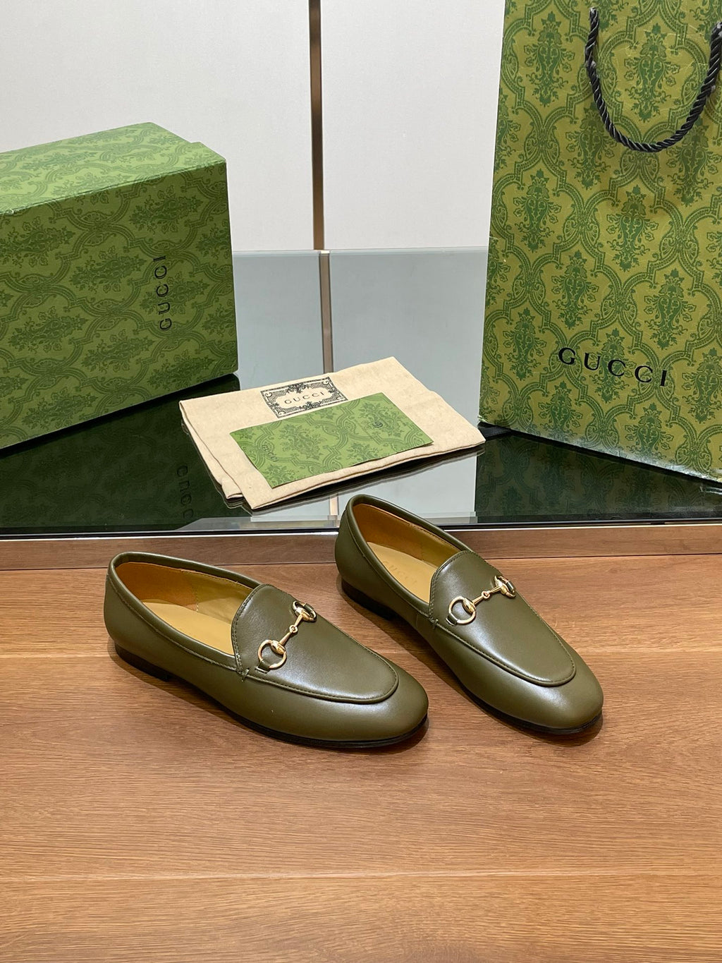 Dark Green Jordaan Loafer