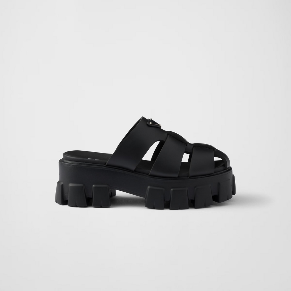 Black Monolith Rubber Mules