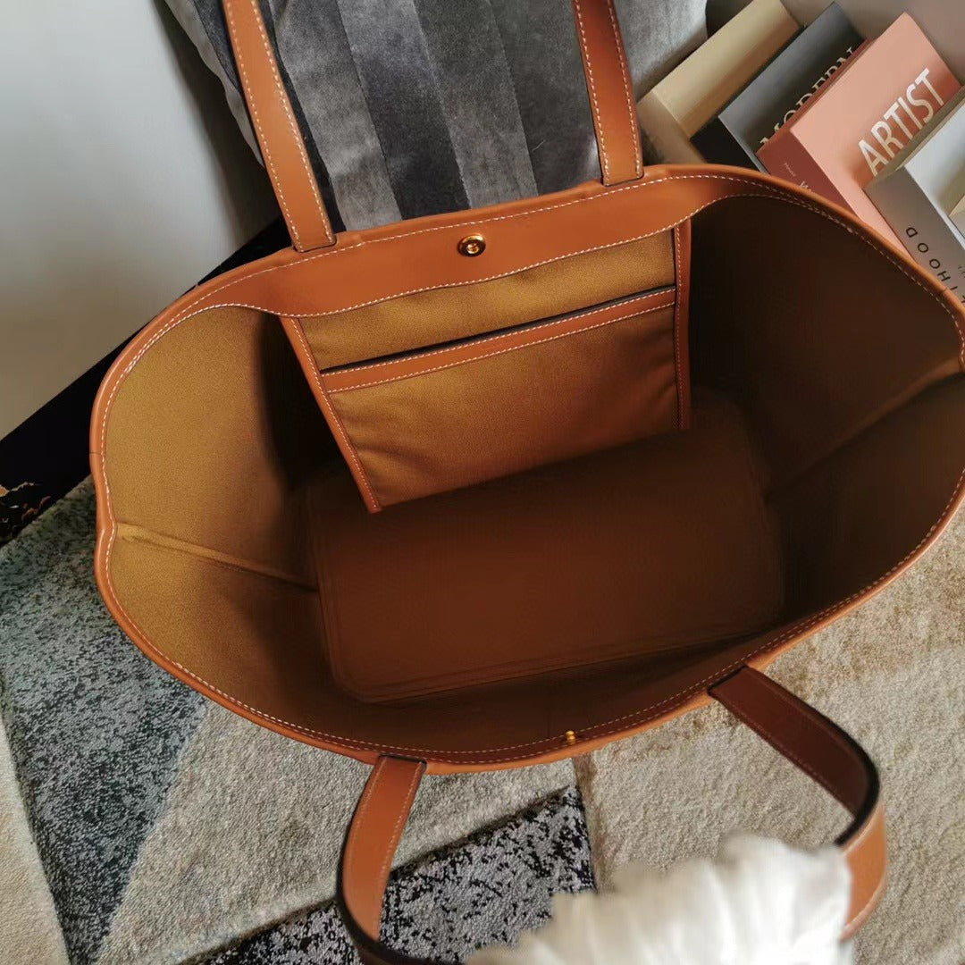 Tan medium CC canvas bag