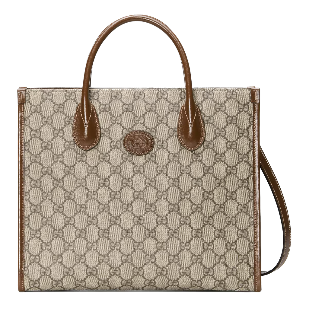 Beige & Brown small tote bag