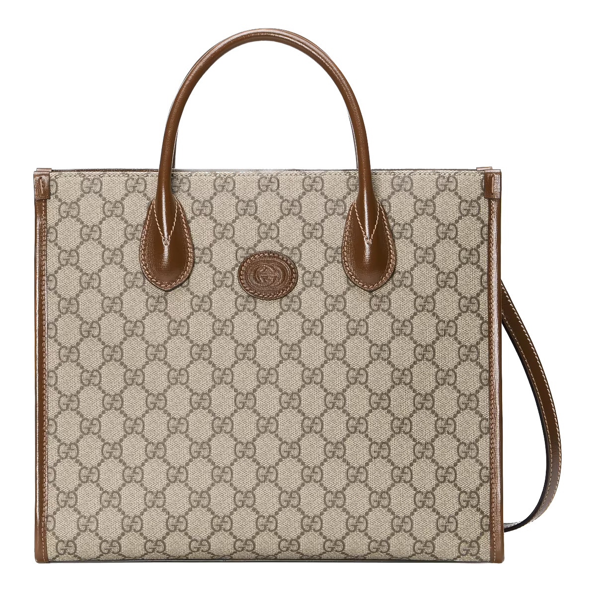 Beige & Brown small tote bag