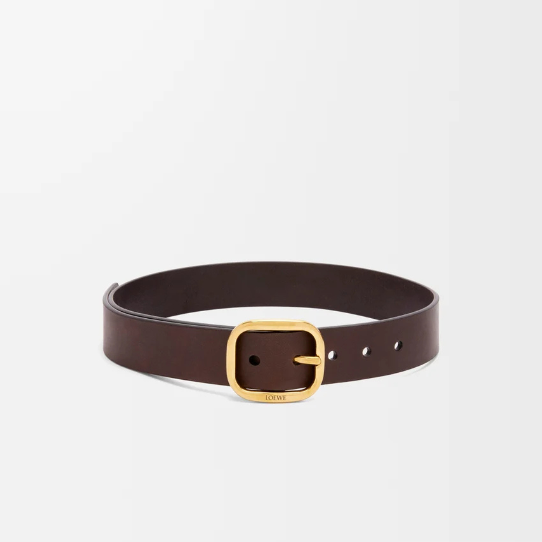 Dark Brown Rounded Soft Belt