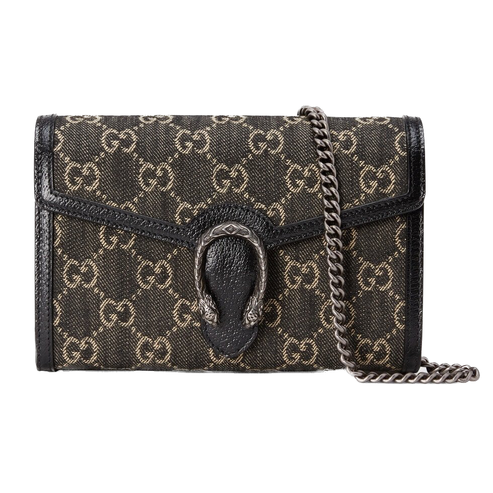 Black DG supreme chain wallet
