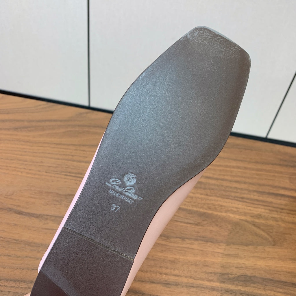 Fluffy Pink Alba Flat Mule