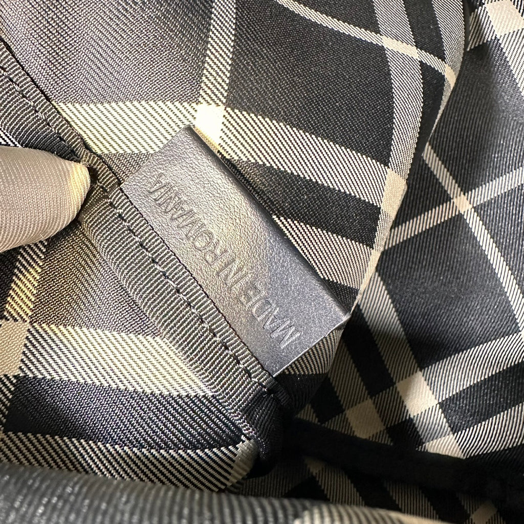 Black Check Backpack