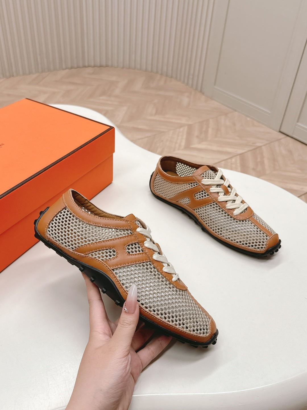 Beige Lin/Naturel Kiga Sneaker