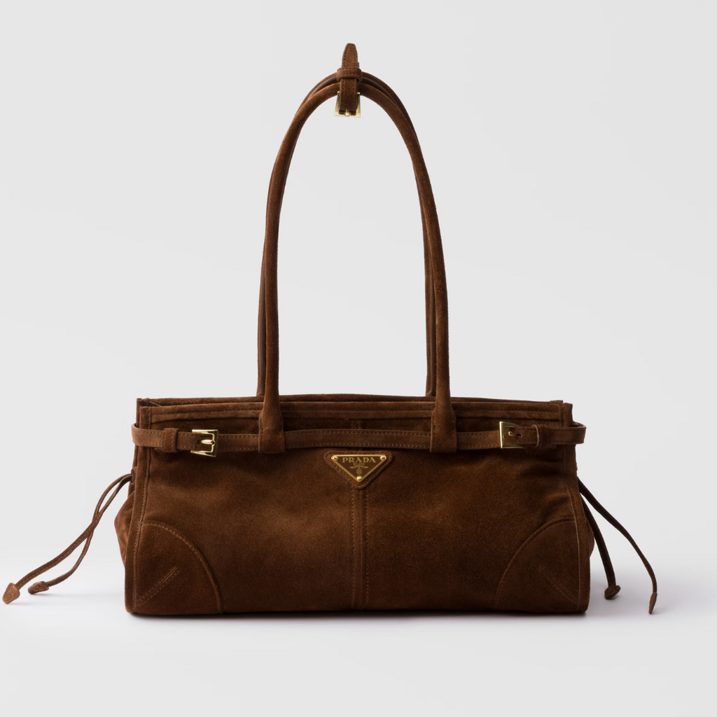 Cocoa Brown Bonnie Medium Suede Handbag