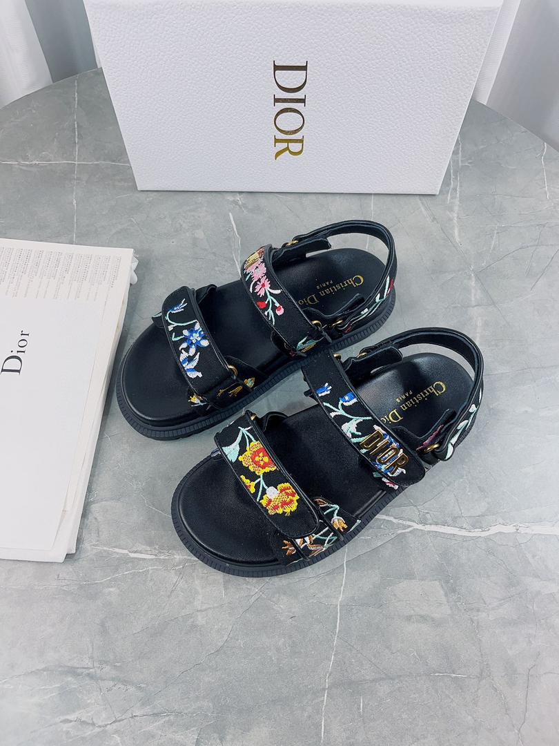Black Multicolor DA Sandal