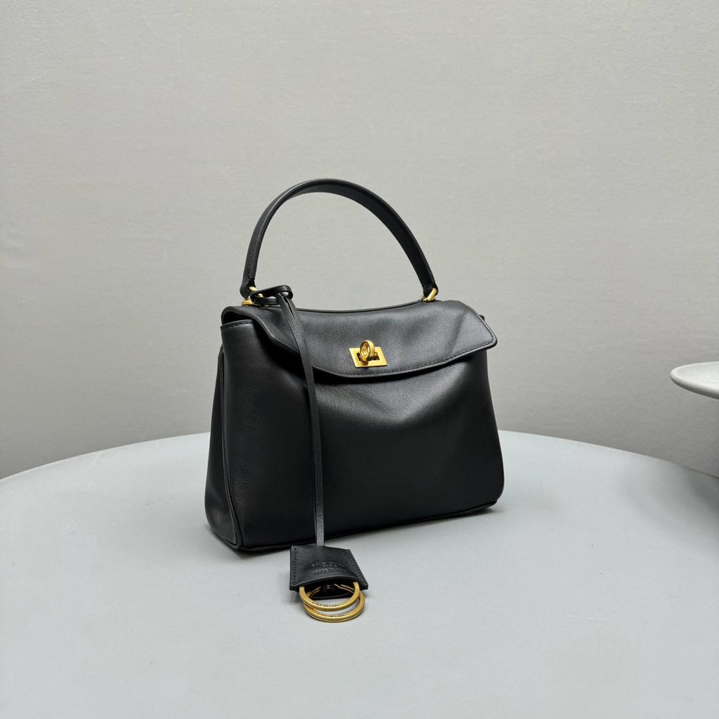 Black BR Mini Handbag With Gold Hardware
