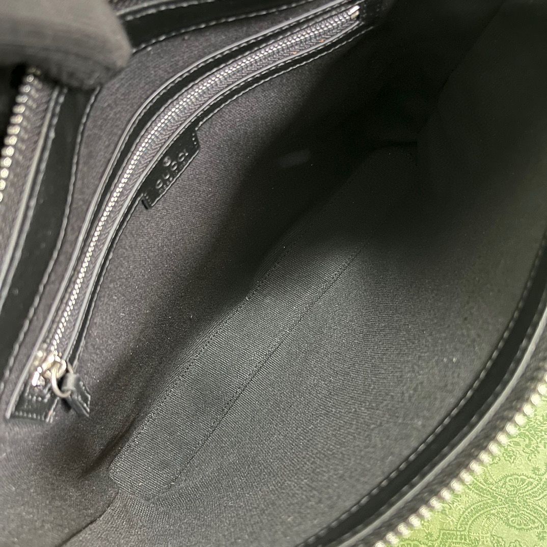 Black JG Medium Messenger Bag