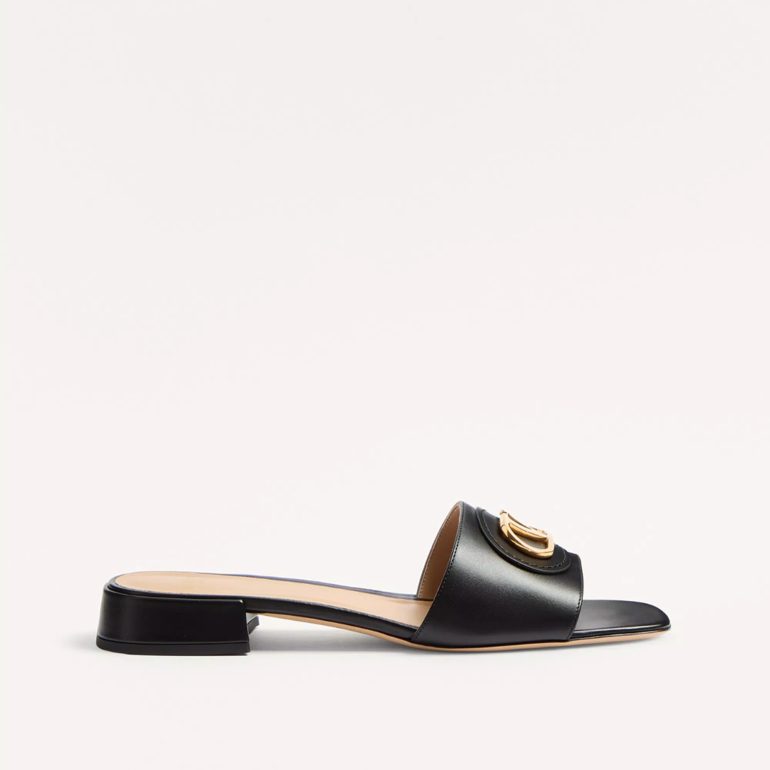 Black Slide Sandal 20mm