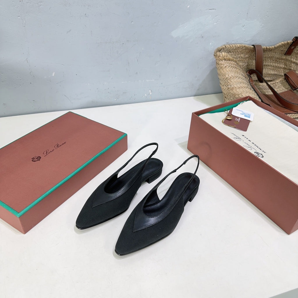 Black Rebecca Slingback
