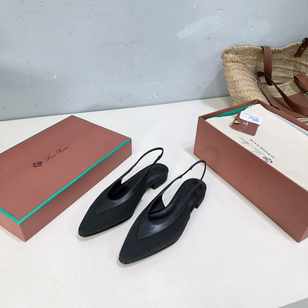 Black Rebecca Slingback