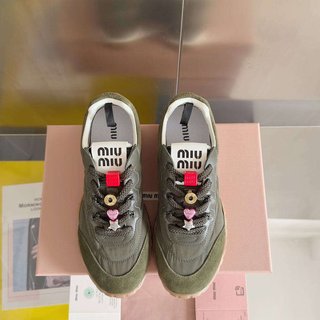Loden Green Tyre Sneakers