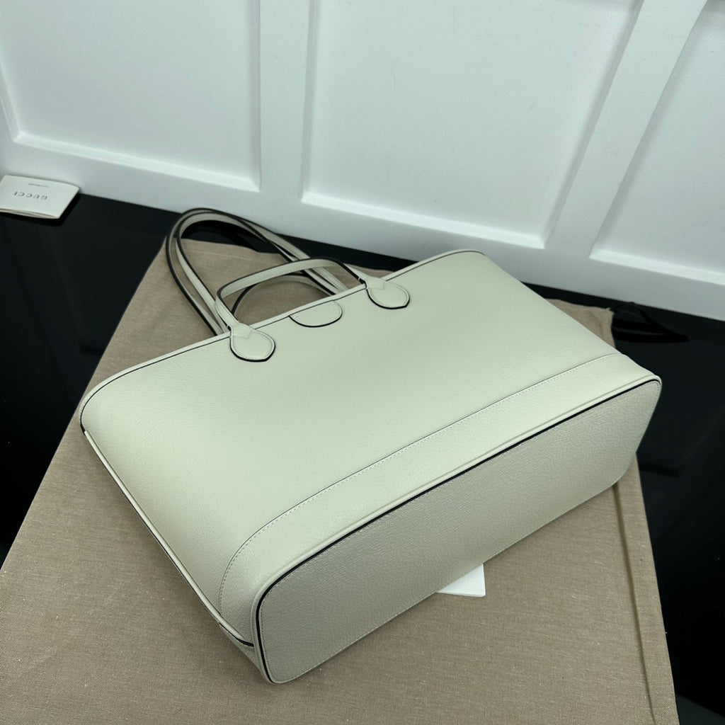 White GO Medium Tote Bag