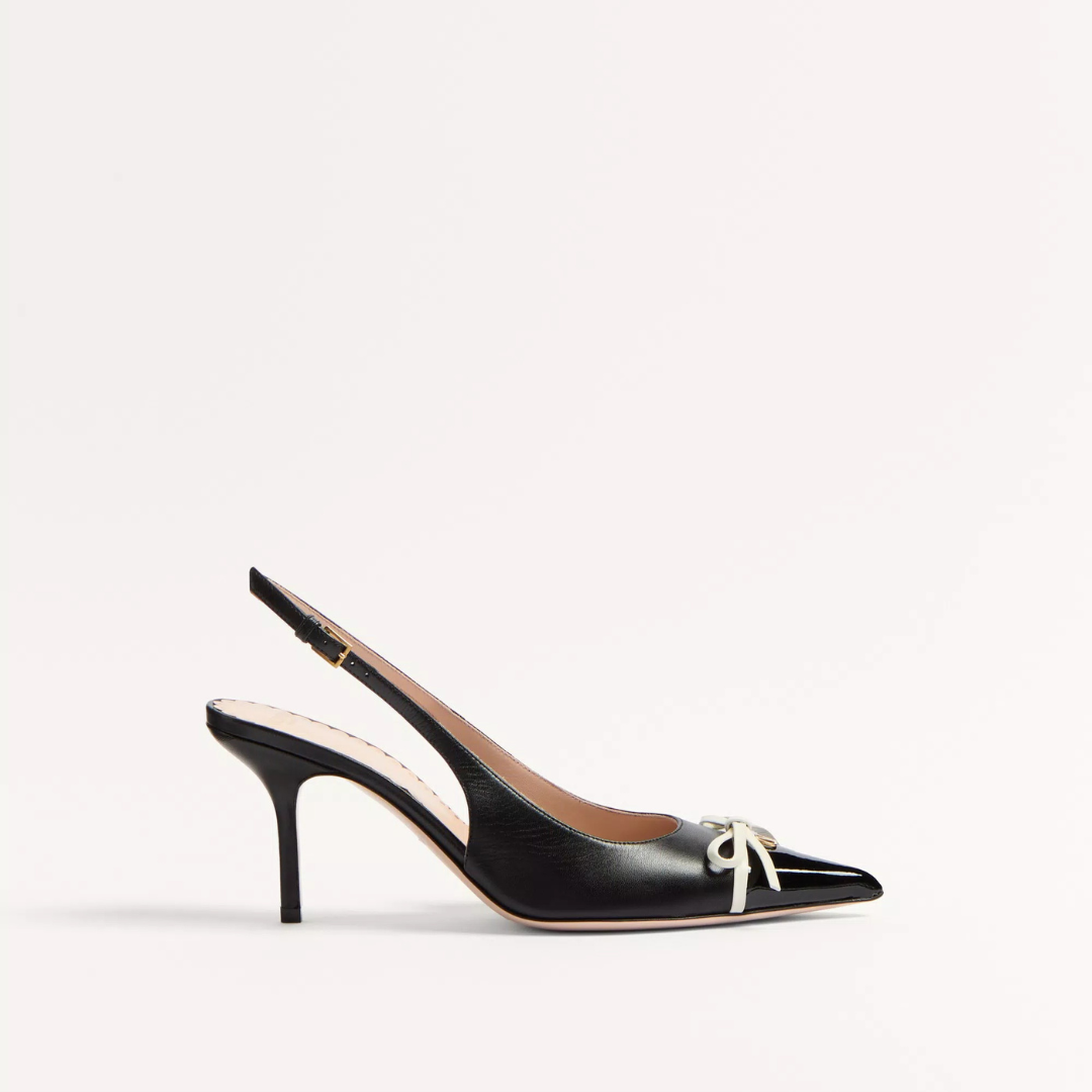 Black Bepointy Slingback Pump