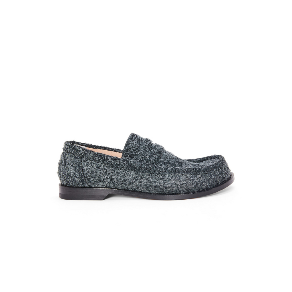 Charcoal Campo Loafer In Brushed Suede