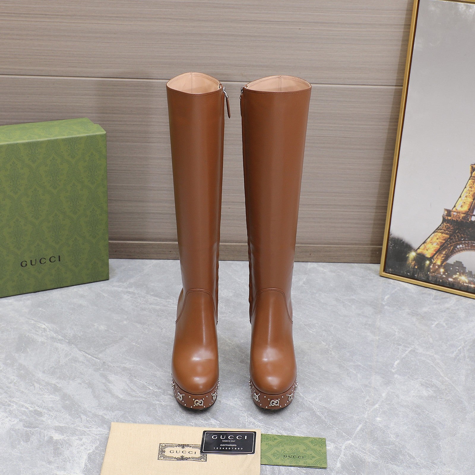 Brown GW Platform Boot