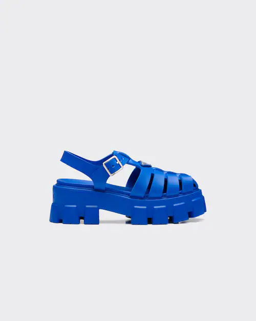 Blue PF rubber sandals