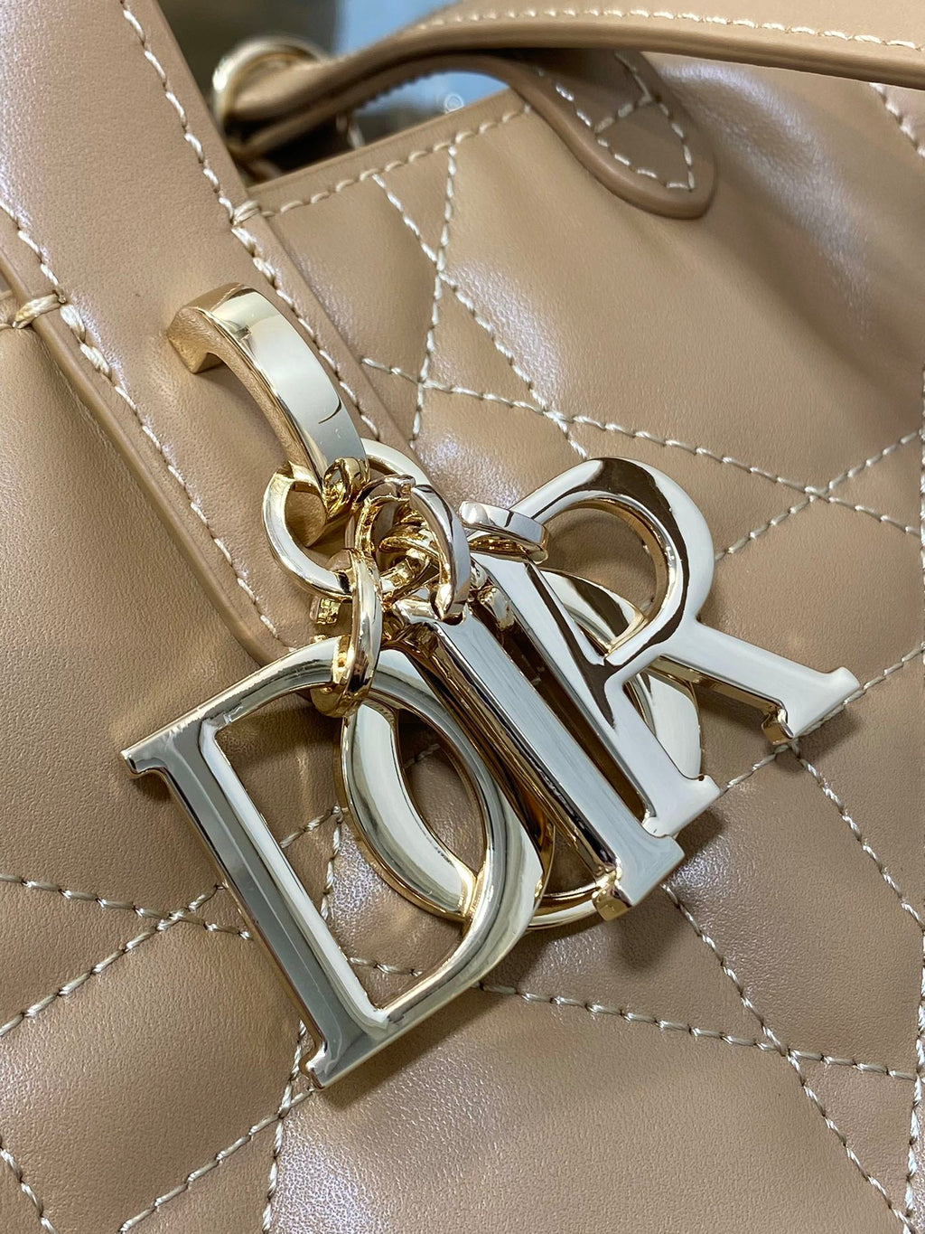 Medium Tan Small Toujours Vertical Tote Bag