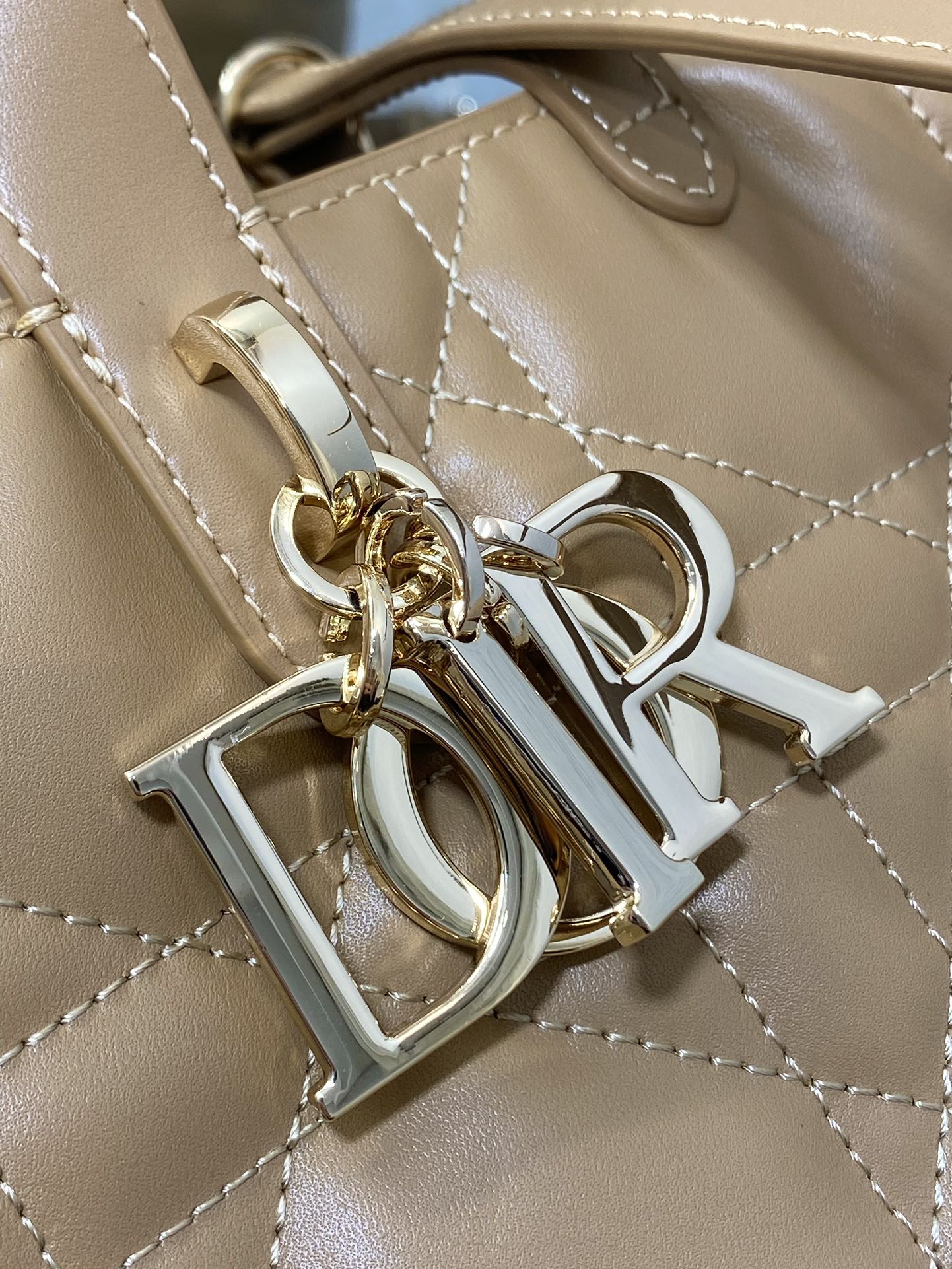 Medium Tan Small Toujours Vertical Tote Bag