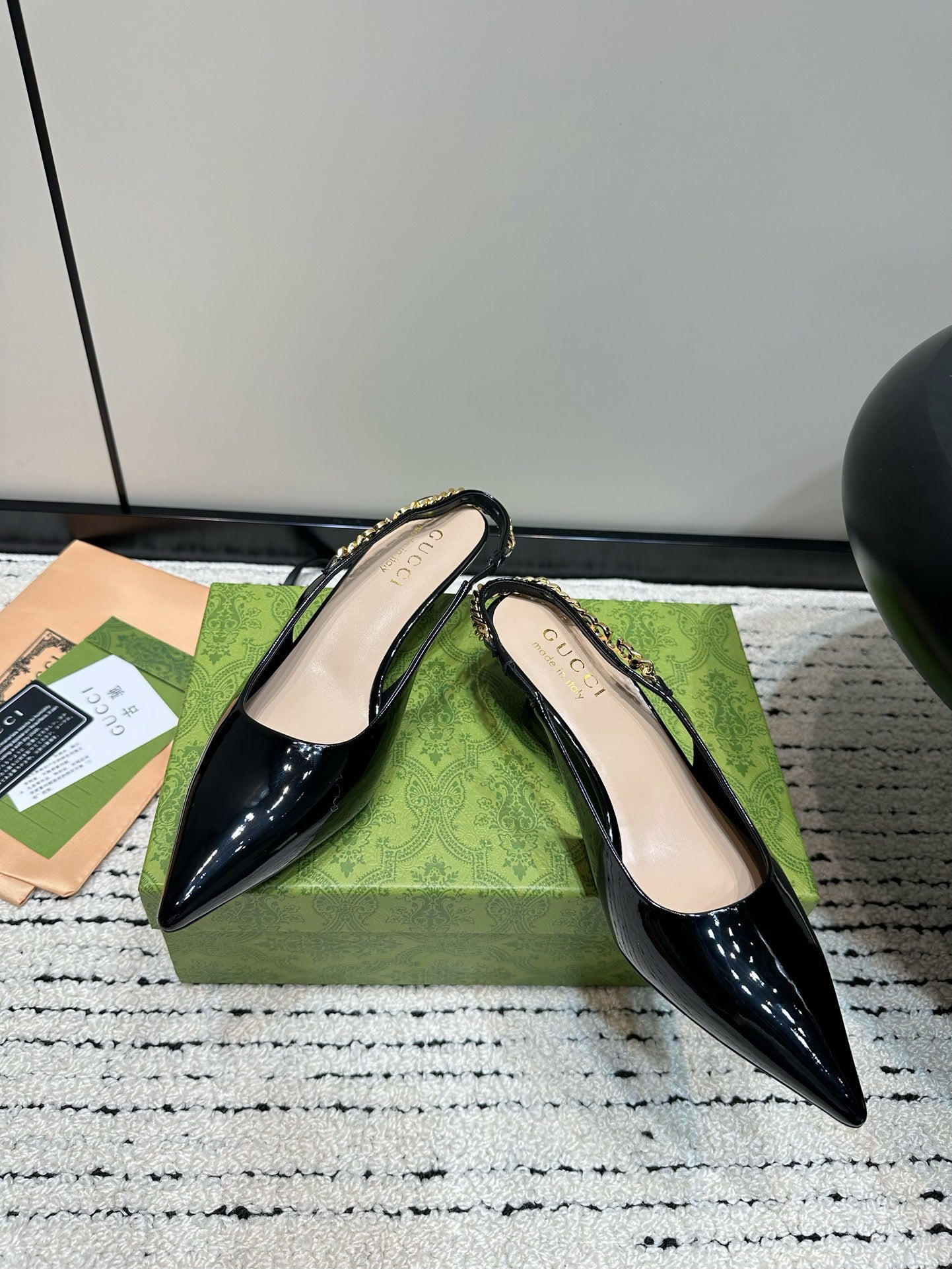 Black GS Slingback Pump