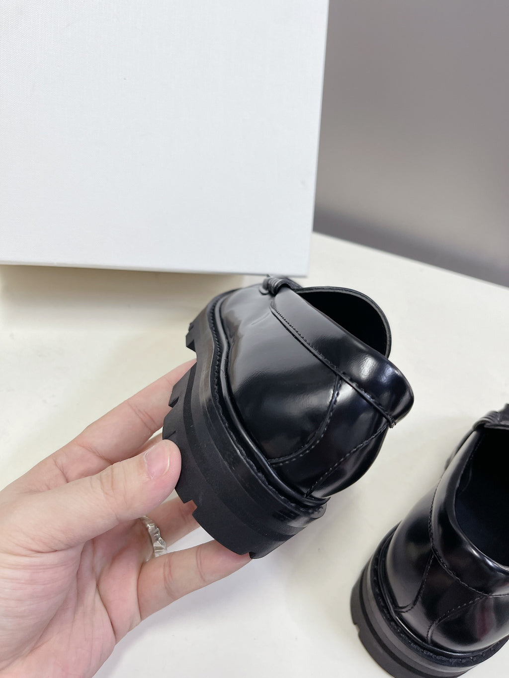 Black CM Loafer With Triomphe Frame