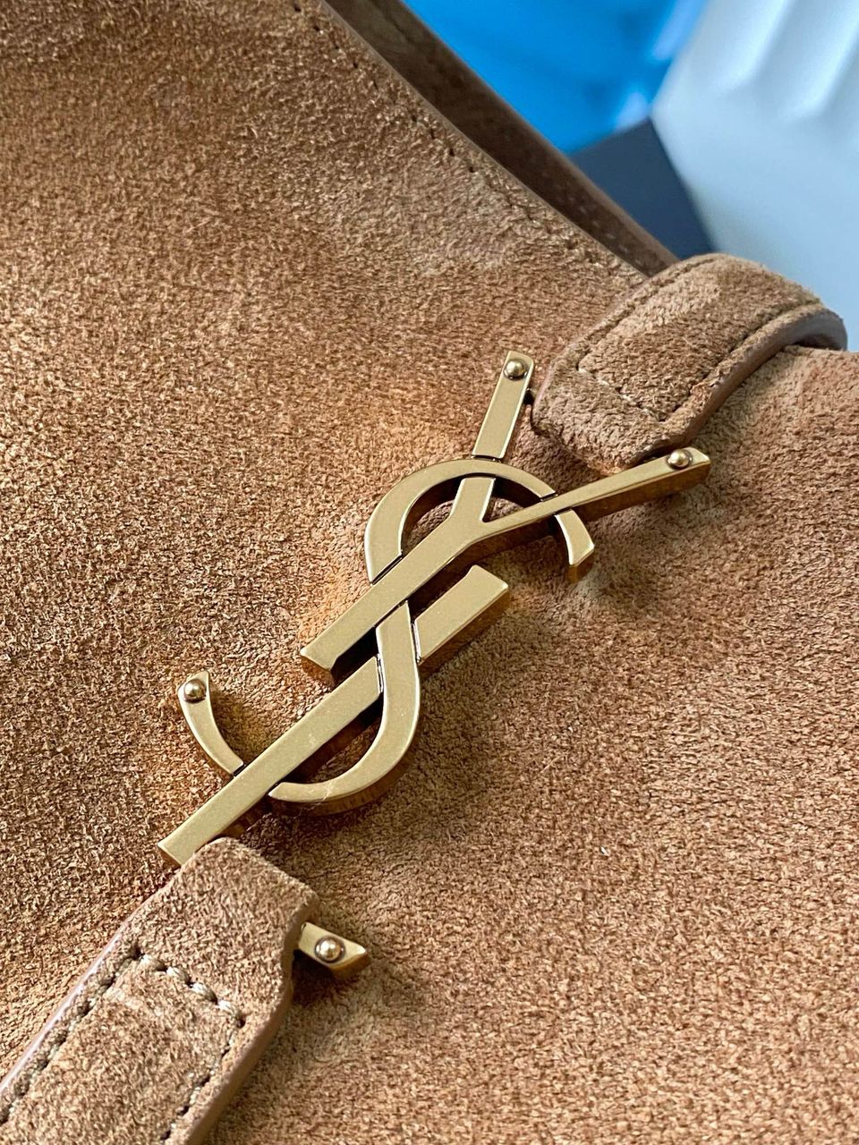 Leaf Green Le 5 à 7 Large Leather Shoulder Bag