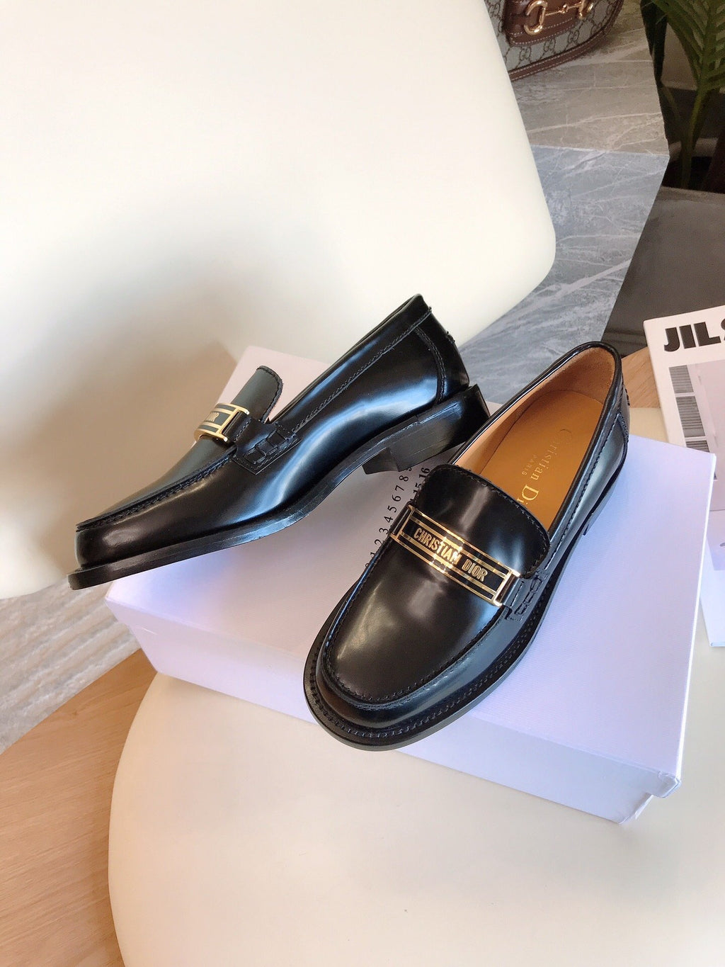 Black DC loafer
