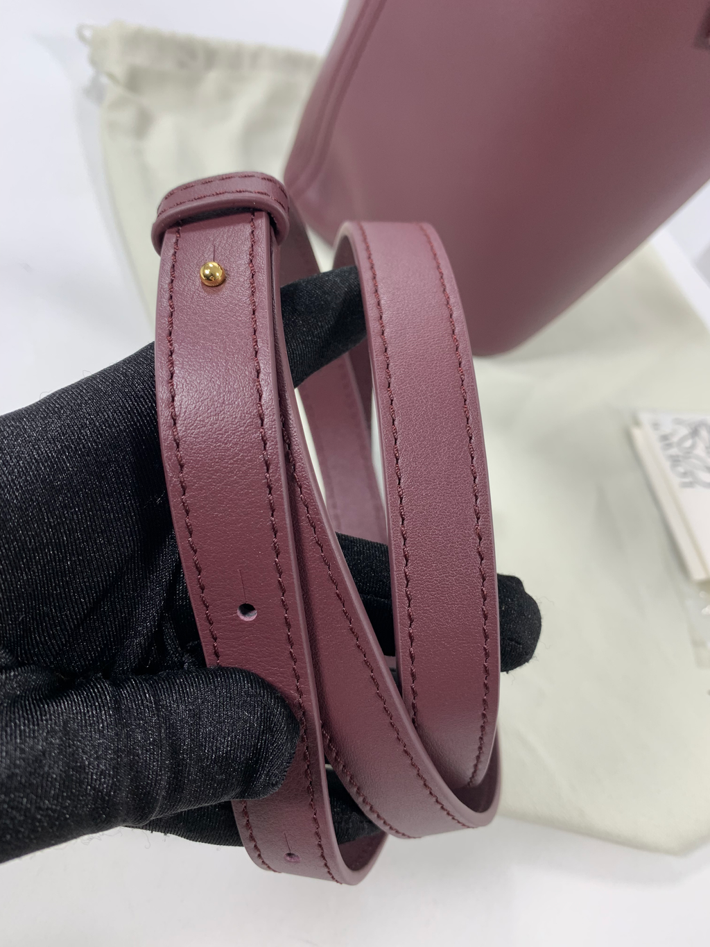 Dark Burgundy Mini Pebble Bucket