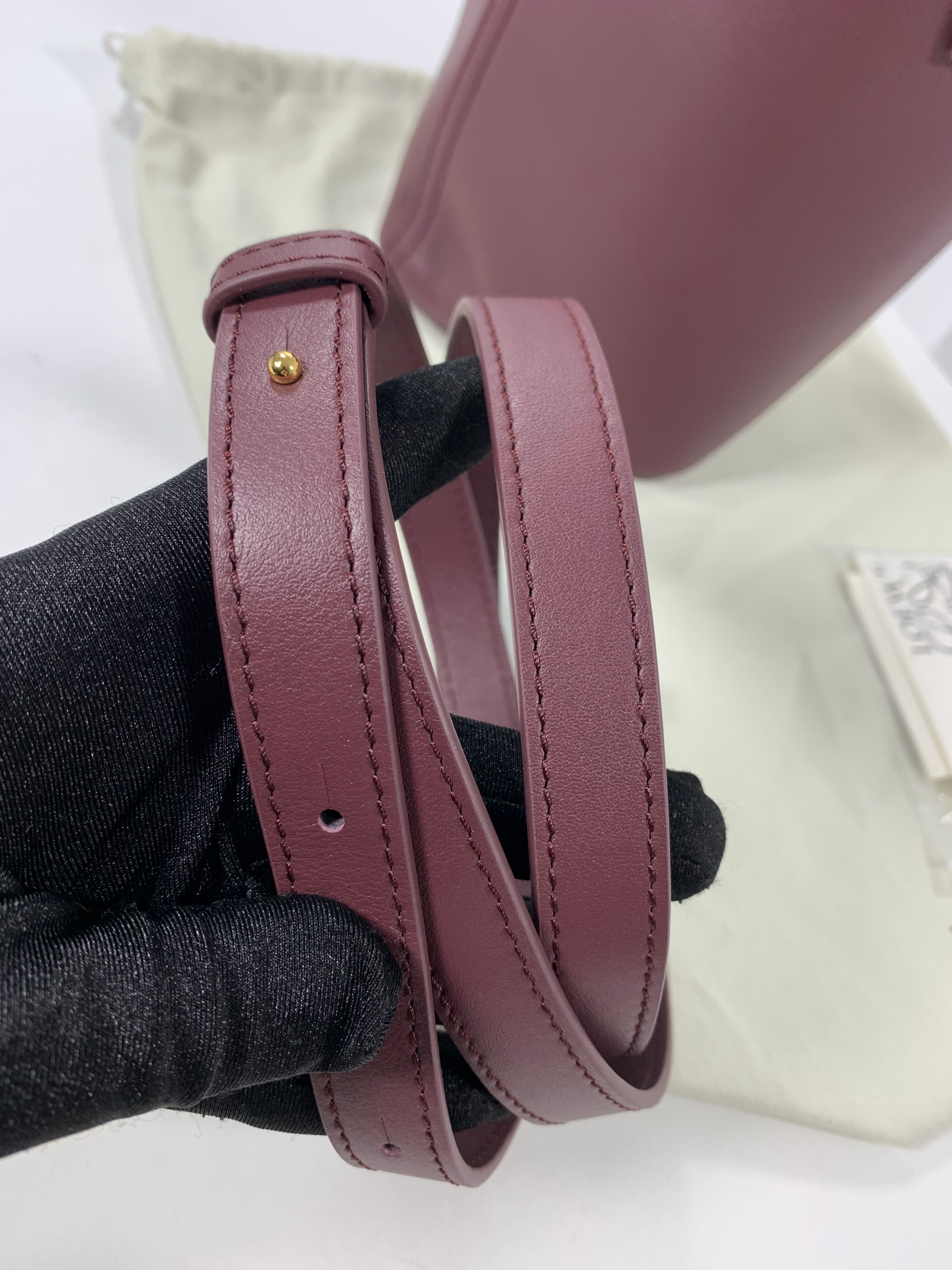 Dark Burgundy Mini Pebble Bucket