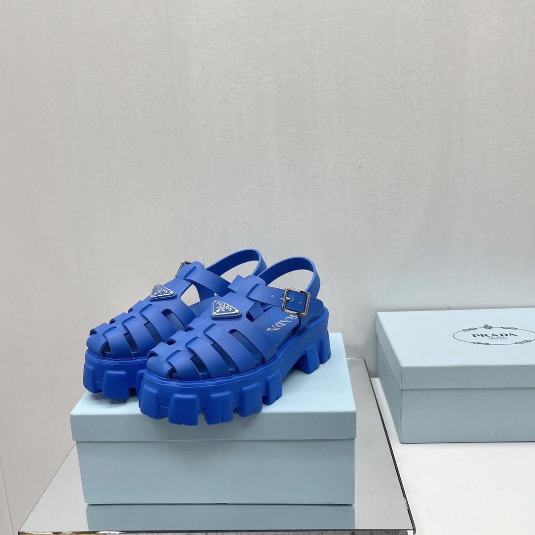 Blue PF rubber sandals