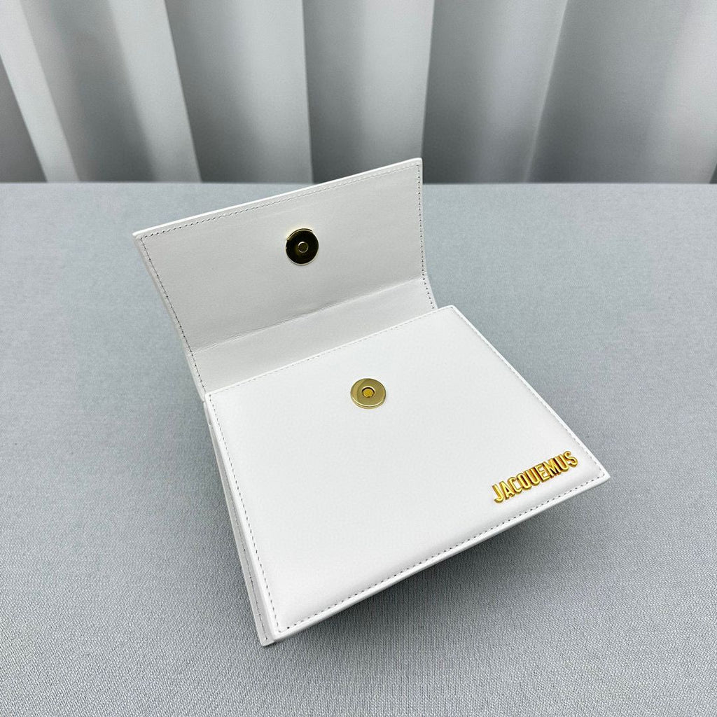 White LC Noeud Coiled Handbag