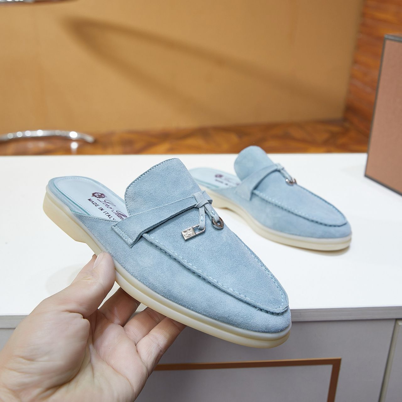 Azure Sapphire Charms Walk Loafers