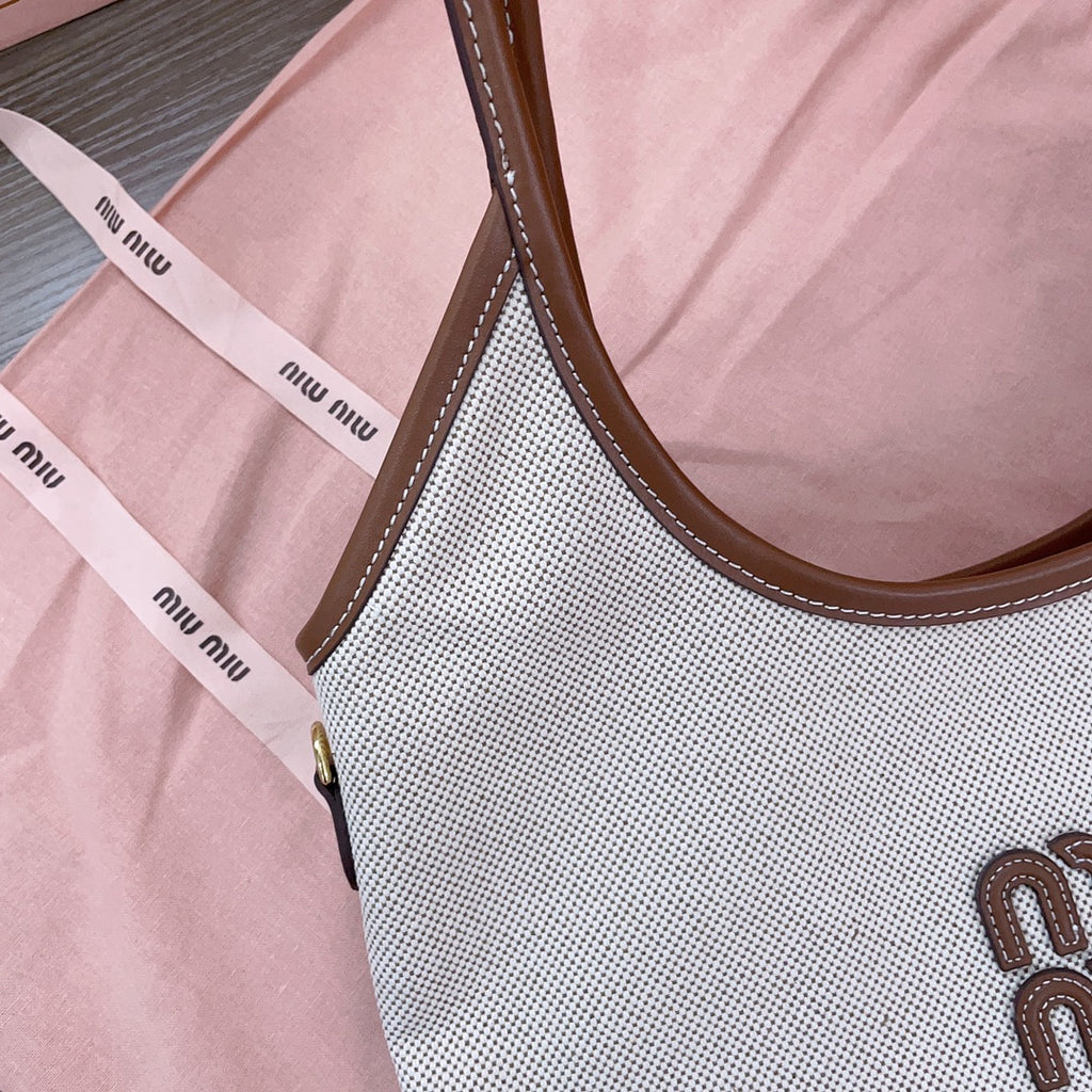 Beige/Brandy IVY Canvas Bag