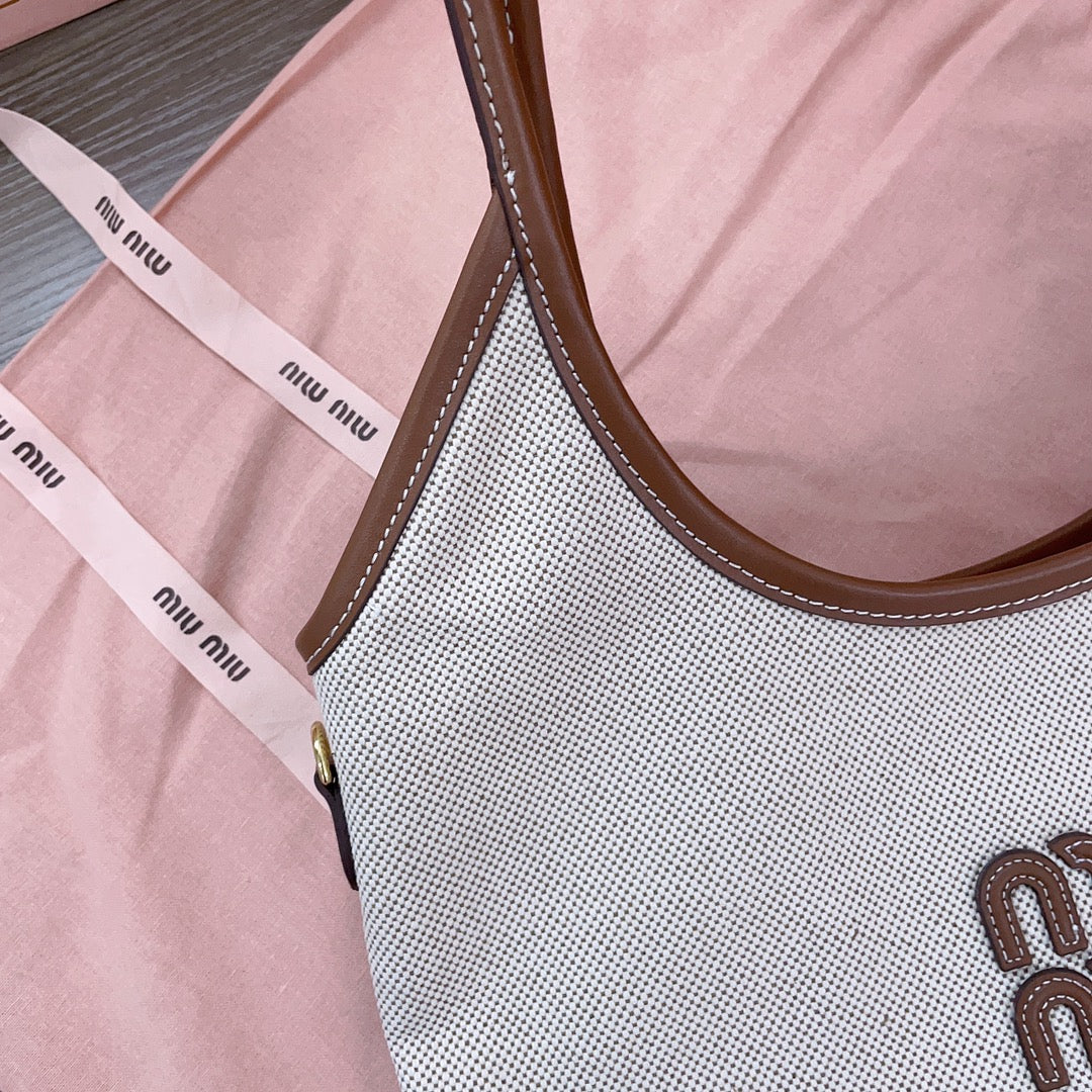 Beige/Brandy IVY Canvas Bag