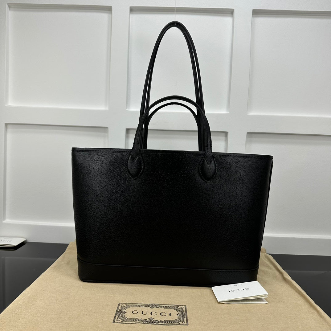 Black GO Medium Tote Bag